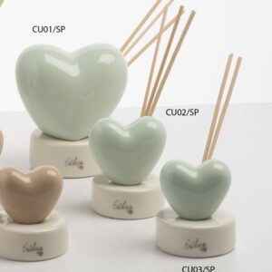CUORE SU BASE PROFUMATORE MEDIO